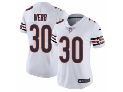 Women's Nike Chicago Bears #30 B.W. Webb Vapor Untouchable Limited White NFL Jersey