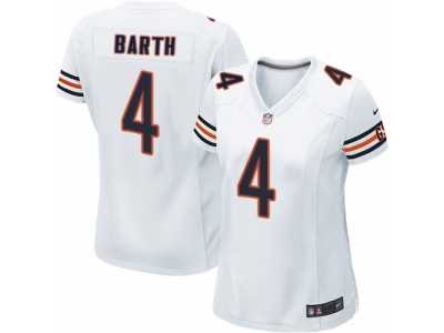 Women's Nike Chicago Bears #4 Connor Barth Limited White NFL Jersey