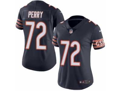 Women's Nike Chicago Bears #72 William Perry Limited Navy Blue Rush NFL Jersey