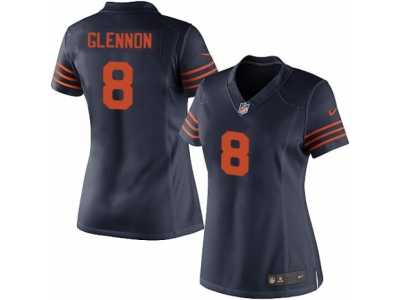 Women's Nike Chicago Bears #8 Mike Glennon Limited Navy Blue 1940s Throwback Alternate NFL Jersey