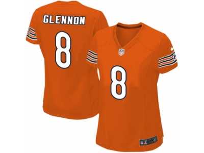 Women's Nike Chicago Bears #8 Mike Glennon Limited Orange Alternate NFL Jersey