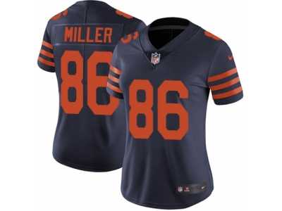 Women's Nike Chicago Bears #86 Zach Miller Vapor Untouchable Limited Navy Blue 1940s Throwback Alternate NFL Jersey