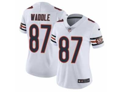 Women's Nike Chicago Bears #87 Tom Waddle Vapor Untouchable Limited White NFL Jersey