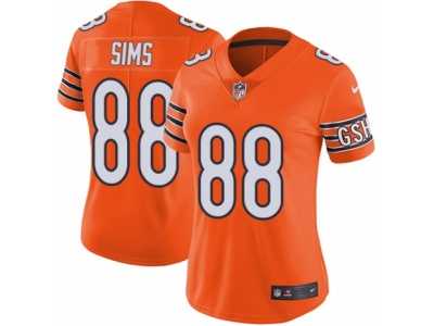 Women's Nike Chicago Bears #88 Dion Sims Vapor Untouchable Limited Orange Rush NFL Jersey