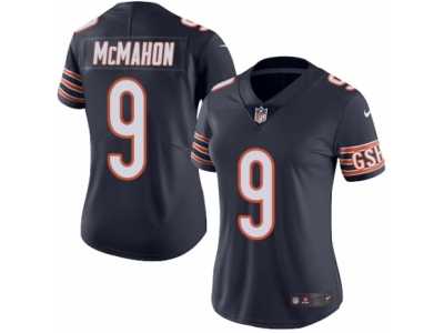 Women's Nike Chicago Bears #9 Jim McMahon Limited Navy Blue Rush NFL Jersey