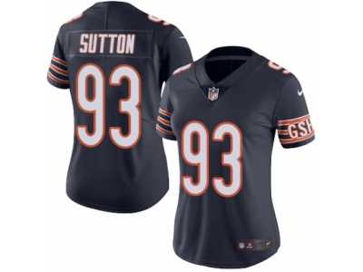 Women's Nike Chicago Bears #93 Will Sutton Limited Navy Blue Rush NFL Jersey