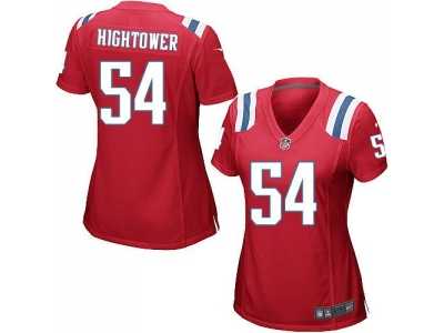 Women Nike New England Patriots #54 Dont'a Hightower red jerseys