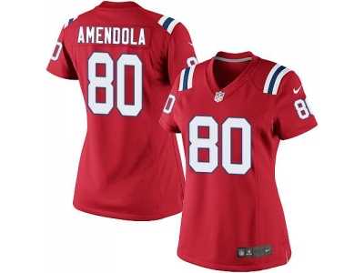 Women Nike New England Patriots #80 Danny Amendola red jerseys