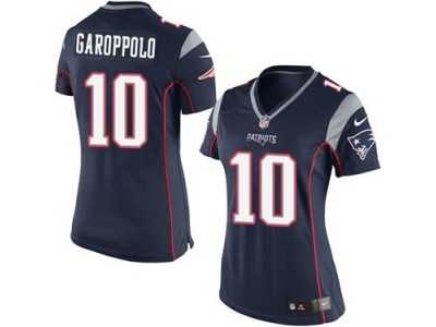 Women's Nike New England Patriots #10 Jimmy Garoppolo Navy Blue Team Color NFL Jersey