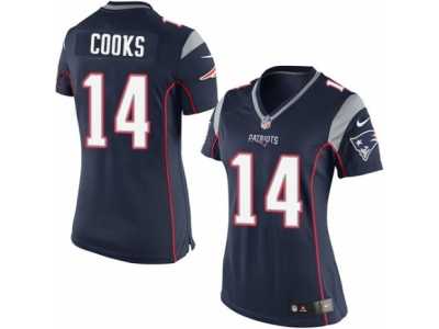 Women's Nike New England Patriots #14 Brandin Cooks Limited Navy Blue Team Color NFL Jersey