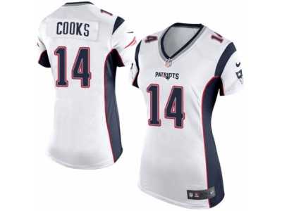 Women's Nike New England Patriots #14 Brandin Cooks Limited White NFL Jersey