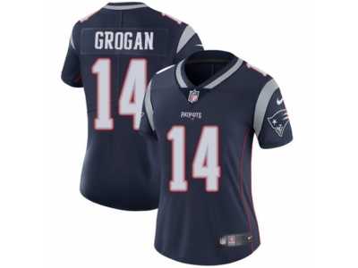 Women's Nike New England Patriots #14 Steve Grogan Vapor Untouchable Limited Navy Blue Team Color NFL Jersey