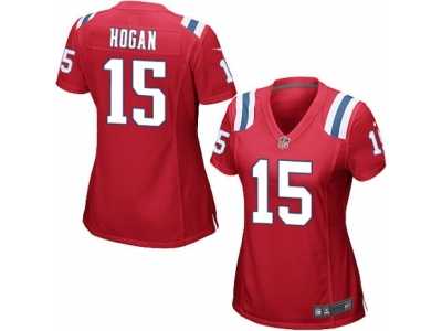 Women's Nike New England Patriots #15 Chris Hogan Game Red Alternate NFL Jersey