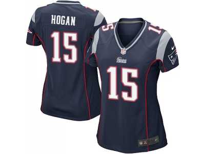 Women's Nike New England Patriots #15 Chris Hogan Navy Blue Team Color Stitched NFL New Jersey