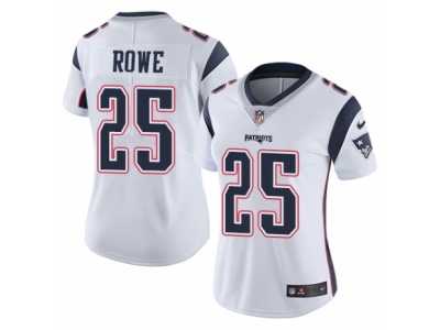 Women's Nike New England Patriots #25 Eric Rowe Vapor Untouchable Limited White NFL Jersey
