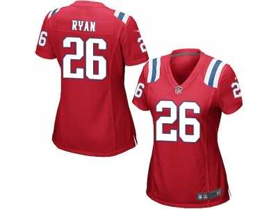 Women's Nike New England Patriots #26 Logan Ryan Red Alternate Stitched NFL Jersey