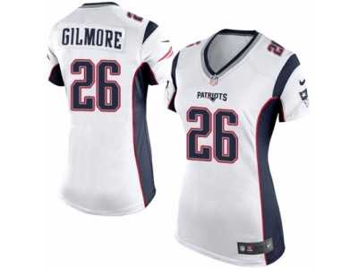 Women's Nike New England Patriots #26 Stephon Gilmore Limited White NFL Jersey