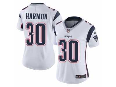 Women's Nike New England Patriots #30 Duron Harmon Vapor Untouchable Limited White NFL Jersey