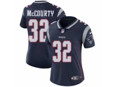Women's Nike New England Patriots #32 Devin McCourty Vapor Untouchable Limited Navy Blue Team Color NFL Jersey