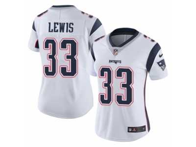 Women's Nike New England Patriots #33 Dion Lewis Vapor Untouchable Limited White NFL Jersey