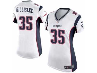 Women's Nike New England Patriots #35 Mike Gillislee Limited White NFL Jersey