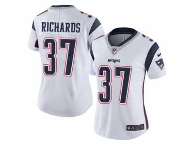 Women's Nike New England Patriots #37 Jordan Richards Vapor Untouchable Limited White NFL Jersey