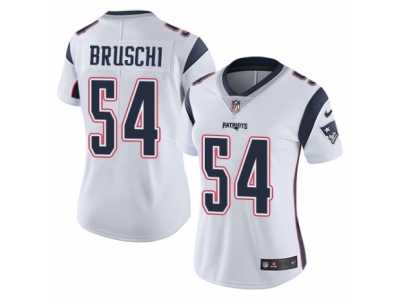 Women's Nike New England Patriots #54 Tedy Bruschi Vapor Untouchable Limited White NFL Jersey