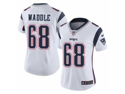 Women's Nike New England Patriots #68 LaAdrian Waddle Vapor Untouchable Limited White NFL Jersey