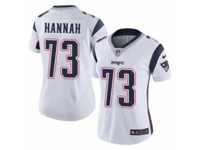 Women's Nike New England Patriots #73 John Hannah Vapor Untouchable Limited White NFL Jersey