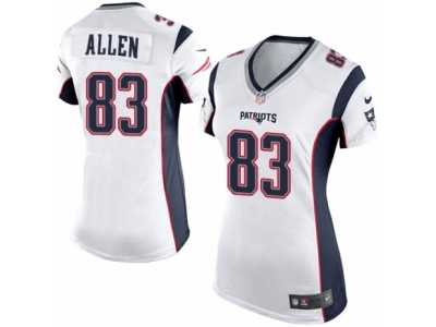 Women's Nike New England Patriots #83 Dwayne Allen Limited White NFL Jersey