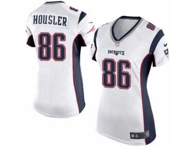 Women's Nike New England Patriots #86 Rob Housler Limited White NFL Jersey