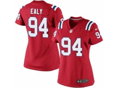 Women's Nike New England Patriots #94 Kony Ealy Limited Red Alternate NFL Jersey
