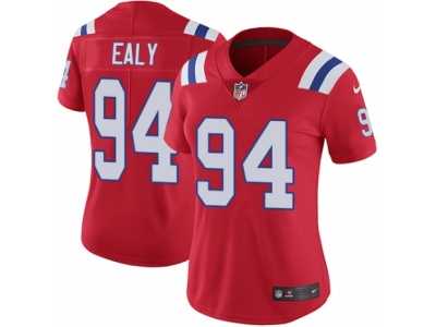 Women's Nike New England Patriots #94 Kony Ealy Vapor Untouchable Limited Red Alternate NFL Jersey