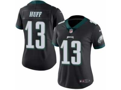 Women's Nike Philadelphia Eagles #13 Josh Huff Limited Black Rush NFL Jersey