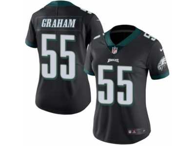 Women's Nike Philadelphia Eagles #55 Brandon Graham Limited Black Rush NFL Jersey