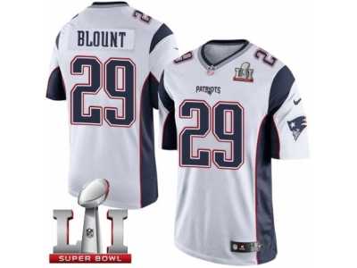 Youth Nike New England Patriots #29 LeGarrette Blount White Super Bowl LI 51 NFL Jersey
