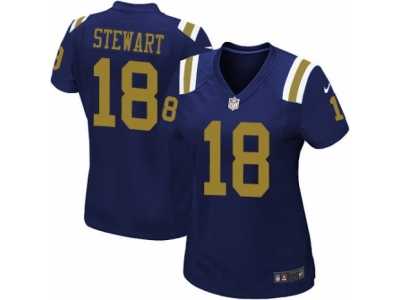 Women's Nike New York Jets #18 ArDarius Stewart Limited Navy Blue Alternate NFL Jersey