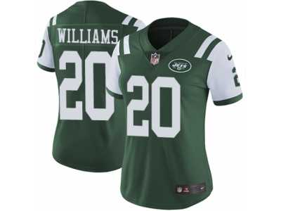 Women's Nike New York Jets #20 Marcus Williams Vapor Untouchable Limited Green Team Color NFL Jersey