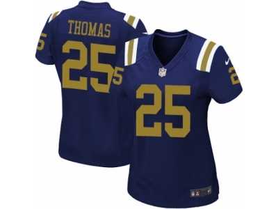 Women's Nike New York Jets #25 Shamarko Thomas Limited Navy Blue Alternate NFL Jersey