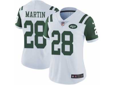 Women's Nike New York Jets #28 Curtis Martin Vapor Untouchable Limited White NFL Jersey