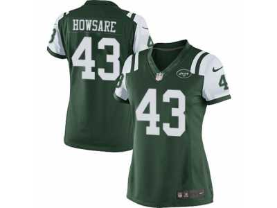 Women's Nike New York Jets #43 Julian Howsare Limited Green Team Color NFL Jersey