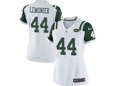 Women's Nike New York Jets #44 Corey Lemonier Limited White NFL Jersey
