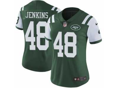 Women's Nike New York Jets #48 Jordan Jenkins Vapor Untouchable Limited Green Team Color NFL Jersey