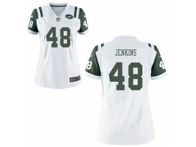 Women's Nike New York Jets #48 Jordan Jenkins White NFL Jersey