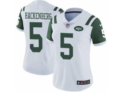 Women's Nike New York Jets #5 Christian Hackenberg Vapor Untouchable Limited White NFL Jersey