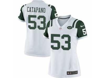 Women's Nike New York Jets #53 Mike Catapano Limited White NFL Jersey