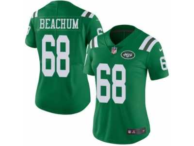 Women's Nike New York Jets #68 Kelvin Beachum Limited Green Rush NFL Jersey