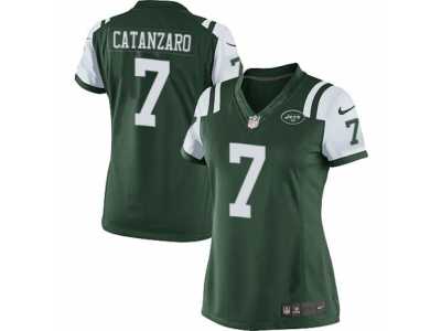 Women's Nike New York Jets #7 Chandler Catanzaro Limited Green Team Color NFL Jersey