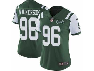 Women's Nike New York Jets #96 Muhammad Wilkerson Vapor Untouchable Limited Green Team Color NFL Jersey