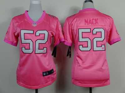 Nike women Oakland Raiders #52 Mack pink jerseys
